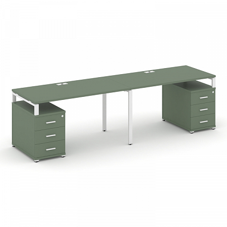 Бенч-система на 2 места с 2 опорными тумбами Concept CN.ORS-320