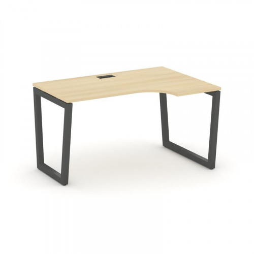 Style Project Стол рабочий эргоном. SN-5T2.SPA-022(R) Акация Лорка/Металл Антрацит/Заглушка Пластик фото 28