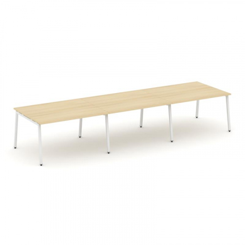 Style Project Стол переговорный SN-4A.SPRG-054.3 Вяз Благородный/Металл Белый 4740*1180*750 фото 15