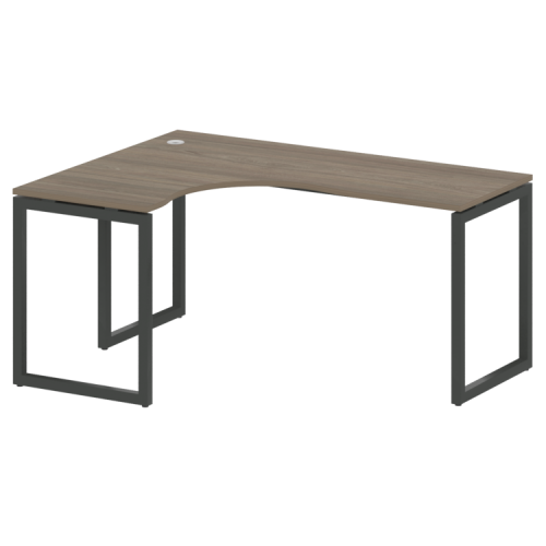 Стол криволинейный левый на О-обр. м/к Metal System Quattro 40БО.СА-4 (L) фото 2 Стол криволинейный левый на О-обр. м/к Metal System Quattro 40БО.СА-4 (L) фото 2