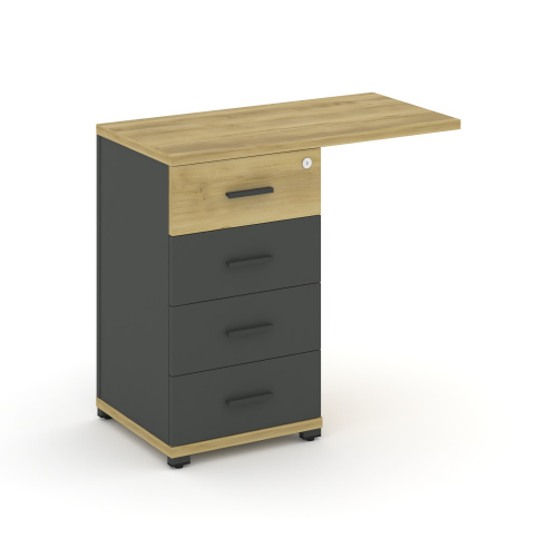 Тумба приставная с 4 ящикам Concept CN.TUS-001 W фото 4 Тумба приставная с 4 ящикам Concept CN.TUS-001 W фото 4