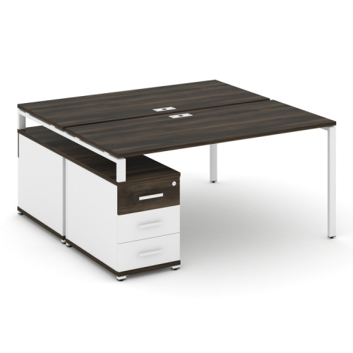 Бенч-система на 2 места с опорной тумбой Concept CN.DRS-304 фото 9