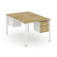 Бенч-система на 2 места с подвесными тумбами Concept CN.DRS-113