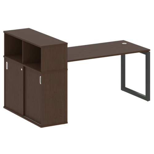Стол офисный с шкафом-купе на О-обр. м/к Metal System Quattro 50БО.РС-СШК-3.4 фото 8