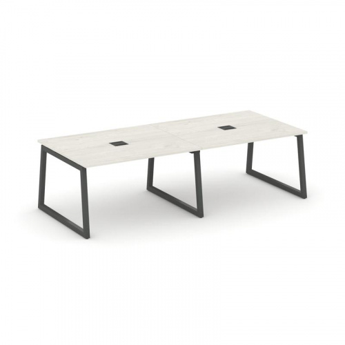 Style Project Стол переговорный SN-5T1.SPRG-042 Акация Лорка/Металл Антрацит/Заглушка Металл Антраци фото 24