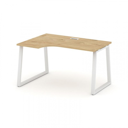 Style Project Стол рабочий эргоном. SN-6T1.SPA-001(L) Акация Лорка/Металл Антрацит/Заглушка Пластик фото 3 Style Project Стол рабочий эргоном. SN-6T1.SPA-001(L) Акация Лорка/Металл Антрацит/Заглушка Пластик фото 3