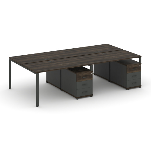 Бенч-система на 4 места с 2 опорными тумбами Concept CN.DRS-318 фото 3 Бенч-система на 4 места с 2 опорными тумбами Concept CN.DRS-318 фото 3