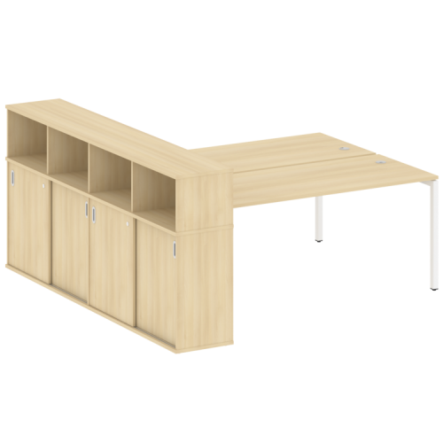 Бенч-система с шкафом-купе на П-обр. м/к Metal System Quattro 40БП.РС-СШК-4.5 фото 10 Бенч-система с шкафом-купе на П-обр. м/к Metal System Quattro 40БП.РС-СШК-4.5 фото 10