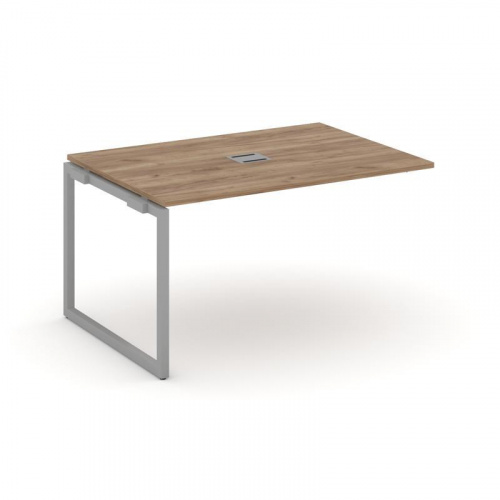 Style Project Проходной наб. элем. перег. стола SN-4O.NSPRG-001 Дуб Наварра/Металл Белый 980*980*750 фото 20