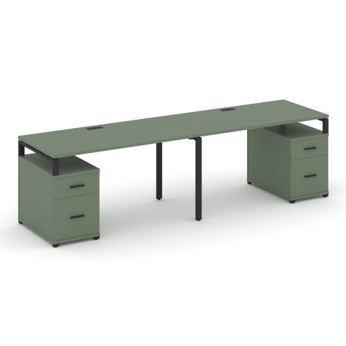 Бенч-система на 2 места с 2 опорными тумбами Concept CN.ORS-321