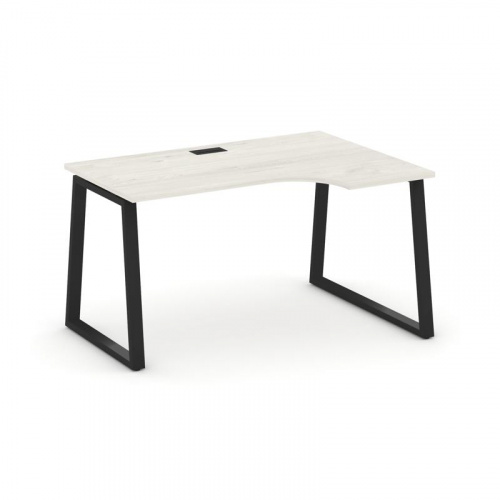 Style Project Стол рабочий эргоном. SN-6T1.SPA-011(R) Акация Лорка/Металл Антрацит/Заглушка Пластик фото 4 Style Project Стол рабочий эргоном. SN-6T1.SPA-011(R) Акация Лорка/Металл Антрацит/Заглушка Пластик фото 4