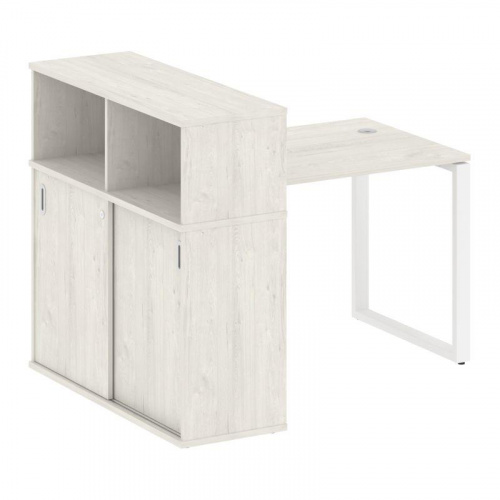 Стол письменный с шкафом-купе на О-обр. м/к Metal System БО.РС-СШК-3.1 фото 10