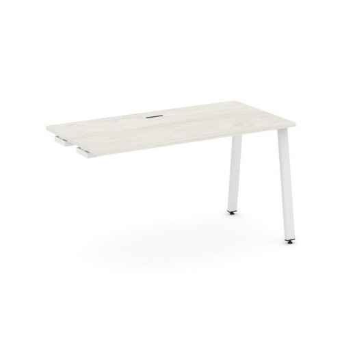 Style Project Стол-приставка к опор. элем. SN-6A.OPRS-014 Дуб Табак/Металл Белый 1580*700*750 фото 26