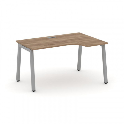 Style Project Стол рабочий эргоном. SN-5A.SPA-022(R) Дуб Наварра/Металл Антрацит 1580*800/980*750 Style Project Стол рабочий эргоном. SN-5A.SPA-022(R) Дуб Наварра/Металл Антрацит 1580*800/980*750