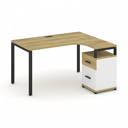 Стол эргономичный с опорной тумбой Concept CN.SA-306(R)