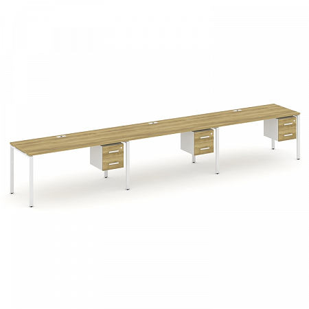 Бенч-система на 3 места с подвесными тумбами Concept CN.ORS-136