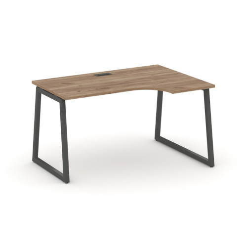 Style Project Стол рабочий эргоном. SN-4T1.SPA-001(R) Акация Лорка/Металл Антрацит/Заглушка Пластик фото 10 Style Project Стол рабочий эргоном. SN-4T1.SPA-001(R) Акация Лорка/Металл Антрацит/Заглушка Пластик фото 10