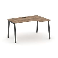 Style Project Стол рабочий эргоном. SN-4A.SPA-012(R) Дуб Табак/Металл Антрацит 1580*700/980*750