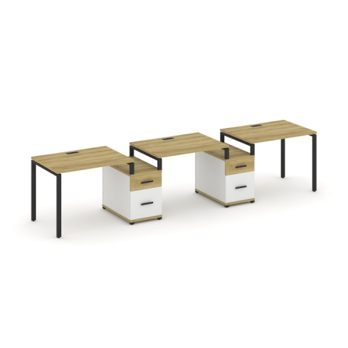 Бенч-система на 3 места с 2 опорными тумбами Concept CN.ORS-329 фото 6