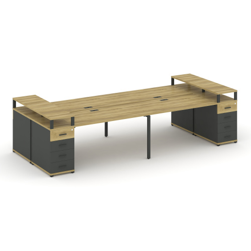 Бенч-система на 4 места с 2 опорными тумбами Concept CN.DRS-444 фото 4 Бенч-система на 4 места с 2 опорными тумбами Concept CN.DRS-444 фото 4