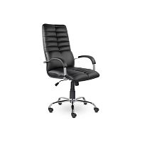 Кресло руководителя К-49 Гелакси (Хром) (Экокожа)