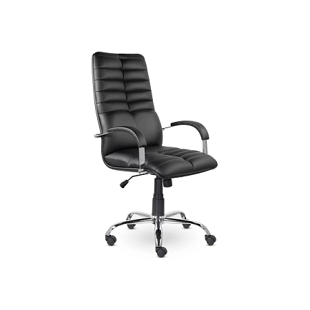 Кресло руководителя К-49 Гелакси (Хром) (Экокожа)