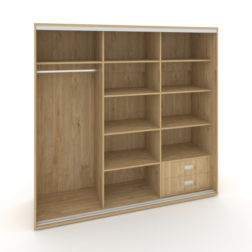 Корпус 3-х секционного шкафа низкого L=2669мм Maris SH.K3-8.2 K1 фото 4