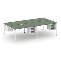 Бенч-система на 4 места с подвесными тумбами Concept CN.DRS-127