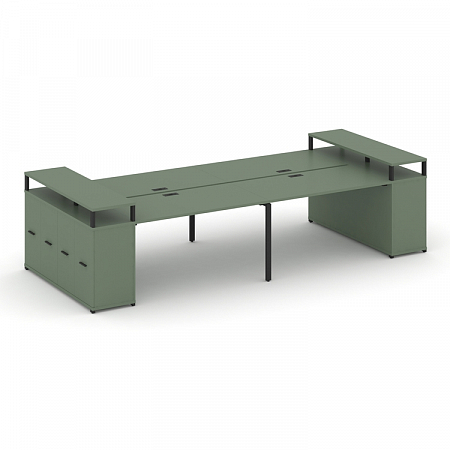 Бенч-система с опорными распашными шкафами Concept CN.DRS-268