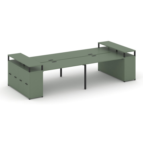 Бенч-система с опорными распашными шкафами Concept CN.DRS-266 Бенч-система с опорными распашными шкафами Concept CN.DRS-266