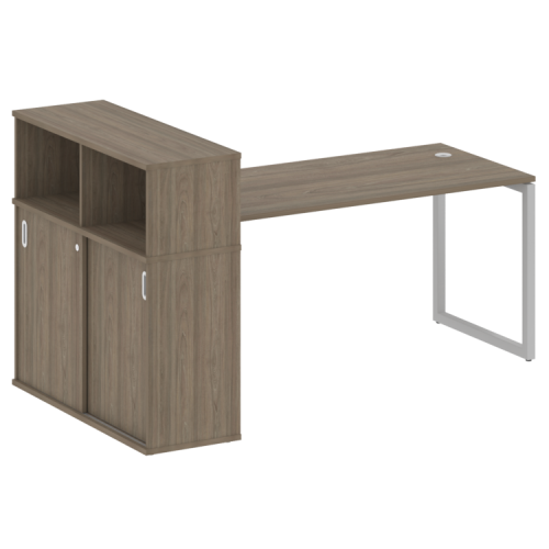 Стол офисный с шкафом-купе на О-обр. м/к Metal System Quattro 40БО.РС-СШК-3.4 фото 3