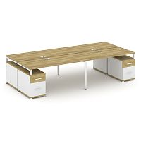 Бенч-система на 4 места с 2 опорными тумбами Concept CN.DRS-332