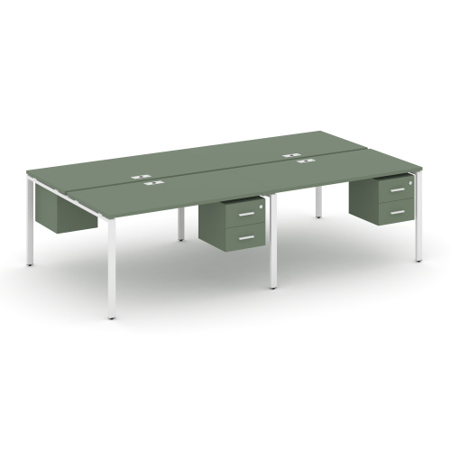 Бенч-система на 4 места с подвесными тумбами Concept CN.DRS-135 Бенч-система на 4 места с подвесными тумбами Concept CN.DRS-135