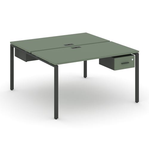 Бенч-система на 2 места с подвесными тумбами Concept CN.DRS-110 фото 2 Бенч-система на 2 места с подвесными тумбами Concept CN.DRS-110 фото 2