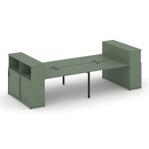 Бенч-система с опорными шкафами-купе Concept CN.DRS-281 Бенч-система с опорными шкафами-купе Concept CN.DRS-281