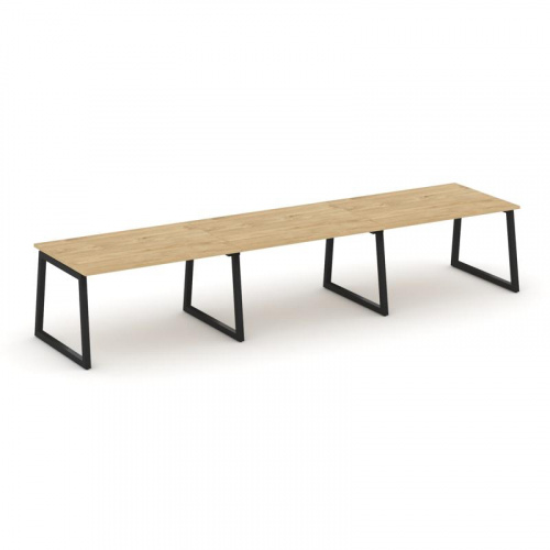 Style Project Стол переговорный SN-5T1.SPRG-022.3 Акация Лорка/Металл Антрацит 3540*980*750