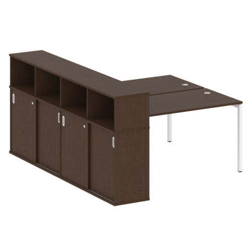 Бенч-система с шкафом-купе на П-обр. м/к Metal System Quattro 40БП.РС-СШК-4.3 фото 5 Бенч-система с шкафом-купе на П-обр. м/к Metal System Quattro 40БП.РС-СШК-4.3 фото 5