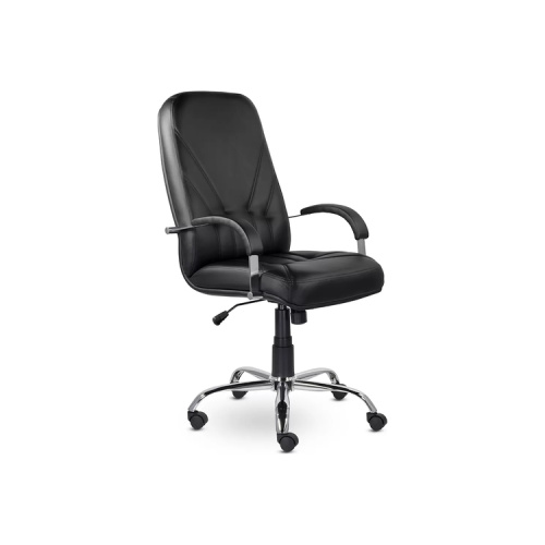 Кресло руководителя Комо (Хром) (Натуральная кожа)
