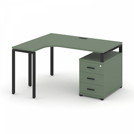 Стол эргономичный с опорной тумбой Concept CN.SA-303(L)