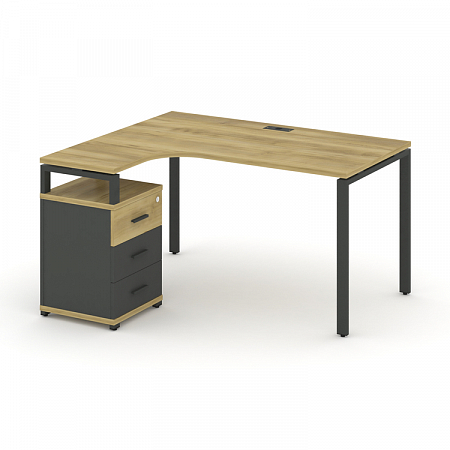 Стол эргономичный с опорной тумбой Concept CN.SA-307(L)