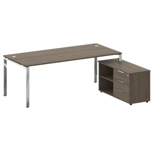 Стол руководителя с тумбой Metal System Direct БГ.СРТ-6.9 (R) Стол руководителя с тумбой Metal System Direct БГ.СРТ-6.9 (R)