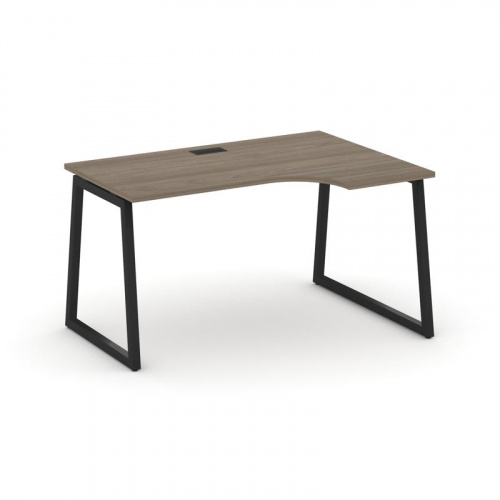 Style Project Стол рабочий эргоном. SN-4T1.SPA-001(R) Акация Лорка/Металл Антрацит/Заглушка Пластик фото 6 Style Project Стол рабочий эргоном. SN-4T1.SPA-001(R) Акация Лорка/Металл Антрацит/Заглушка Пластик фото 6