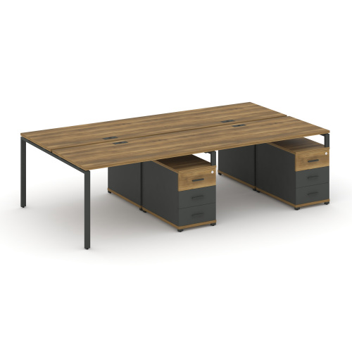 Бенч-система на 4 места с 2 опорными тумбами Concept CN.DRS-318 Бенч-система на 4 места с 2 опорными тумбами Concept CN.DRS-318